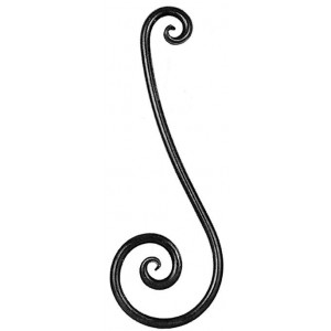 Tête de rampe ø25 L280XH780