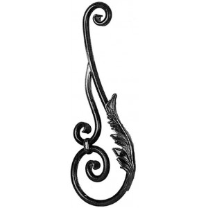 Tête de rampe ø25 L280XH780