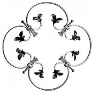 Panneau en volute 12x6mm ø510mm