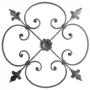 Panneau en volute 16X8mm ø750mm