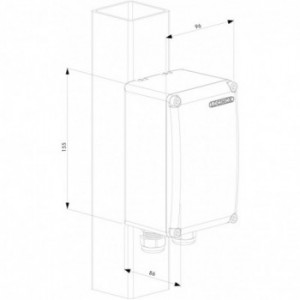 Coffret pour transformateur POWERBOX Locinox - noir