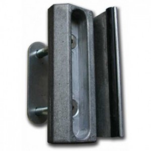 Gâche butée Locinox - aluminium - pour tube carré de 40 à 50mm (Fabrication arrêtée)