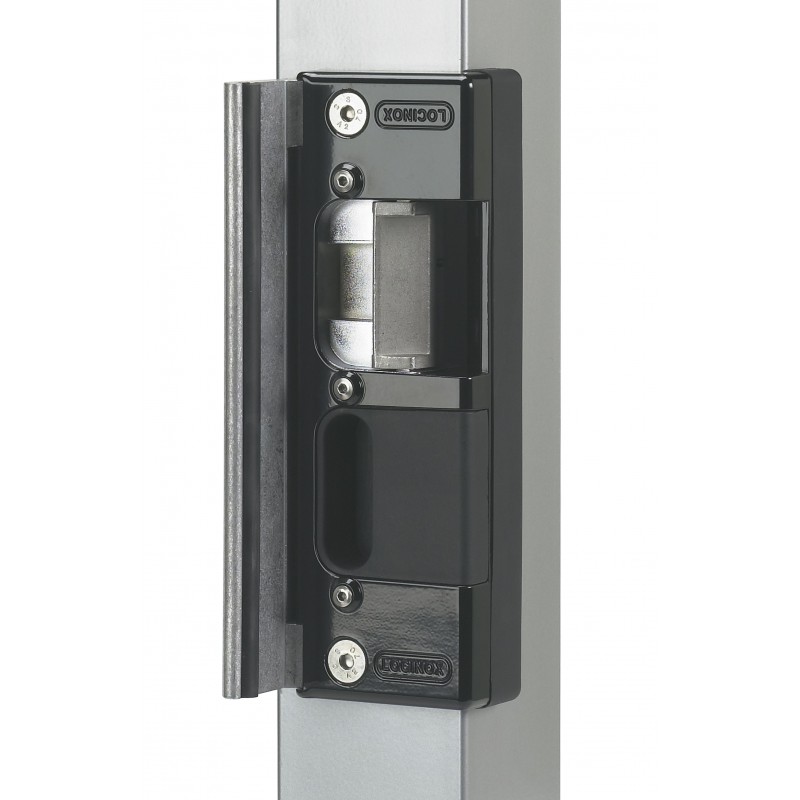 Gâche électrique à émission Locinox - réversible 12VCC+12VCA - pour tube de 50mm+