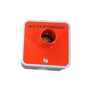 Contacteur pompier en applique en aluminium | Clé de 11