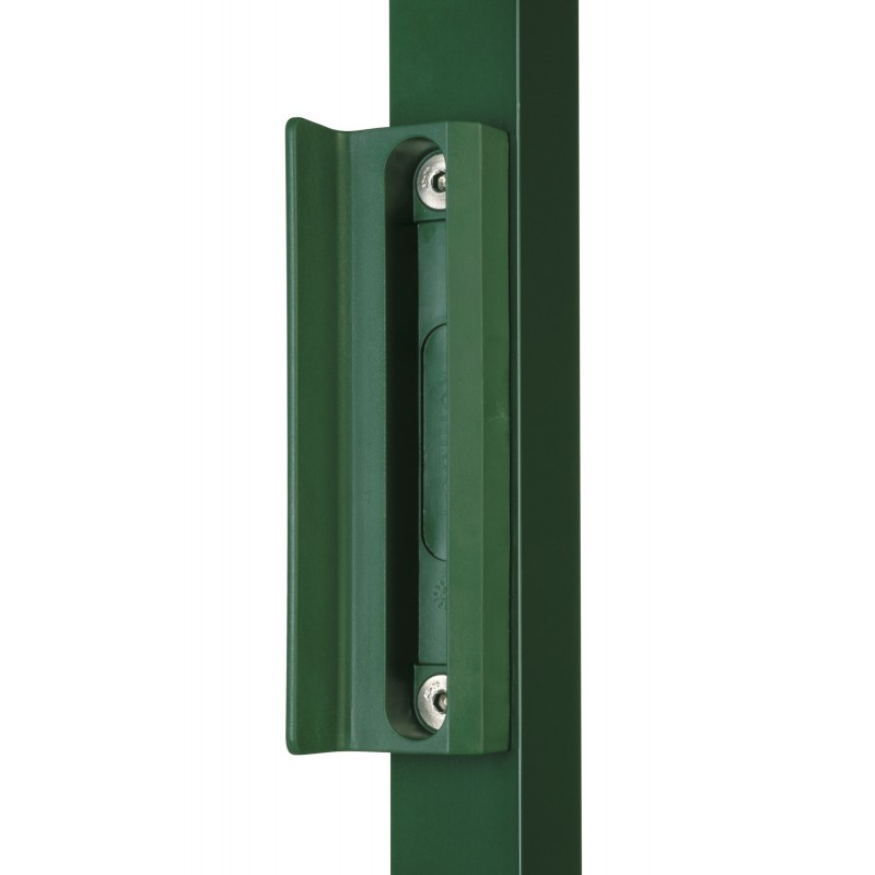 Gâche butée verte polyamide pour tube carré de 40mm