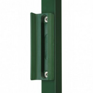 Gâche butée verte polyamide pour tube carré de 40mm