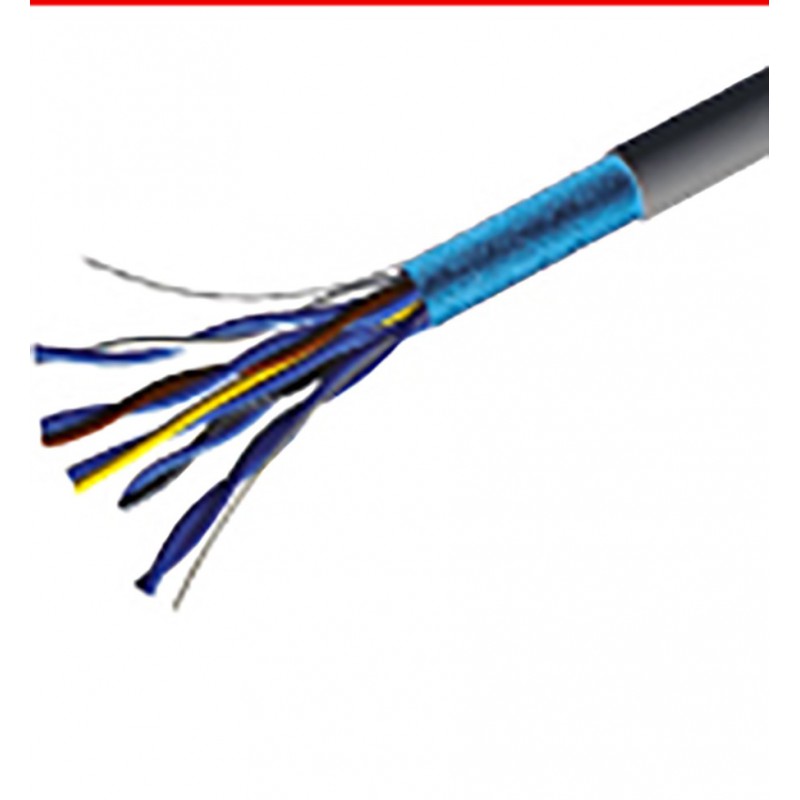 Câble 5 paires 9 10eme avec écran de protection couronne de 100m