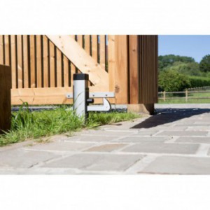 Arrêt à bascule en aluminium Locinox - réglable - protecteur - pièce de retour inversée