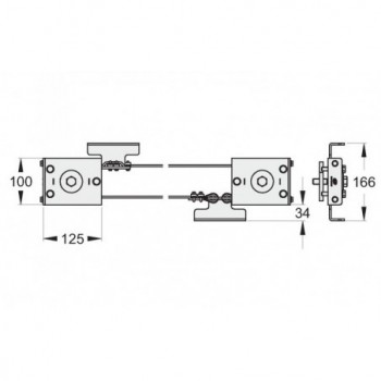 Ensemble de transmission à cable  pour portail 8M max