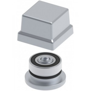 Gond inferieur sur roulement à billes étanche à souder pour tube de 40x40