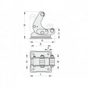 Butée mécanique d'arrêt pour portail autoporté