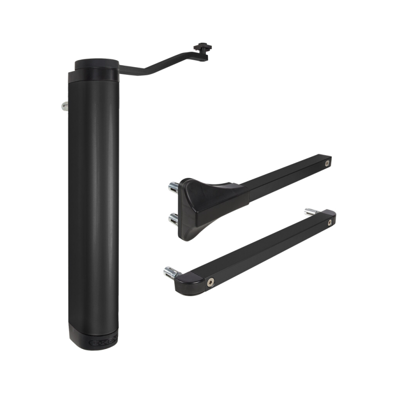 Ferme-portail hydraulique Locinox puissant et polyvalent - pour portail jusqu'à 150Kg - noir