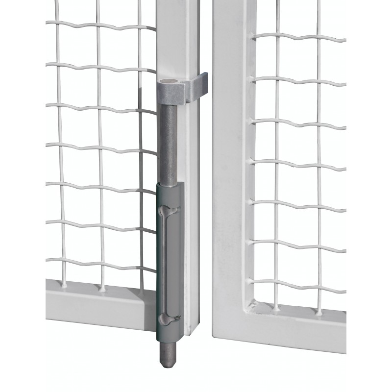 Verrou de sol - tige en acier galvanisé à chaud - guide en aluminium brut - Système quick-fix toutes dimensions