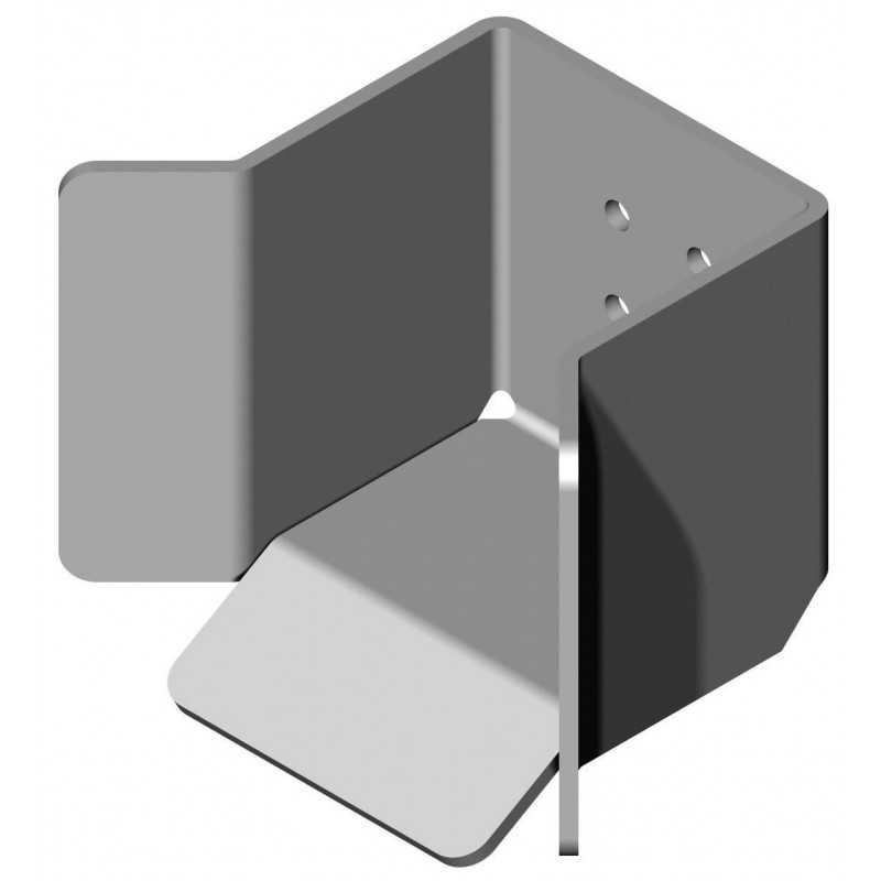 Butée réception pour rails pour terminaison à olives de guidage