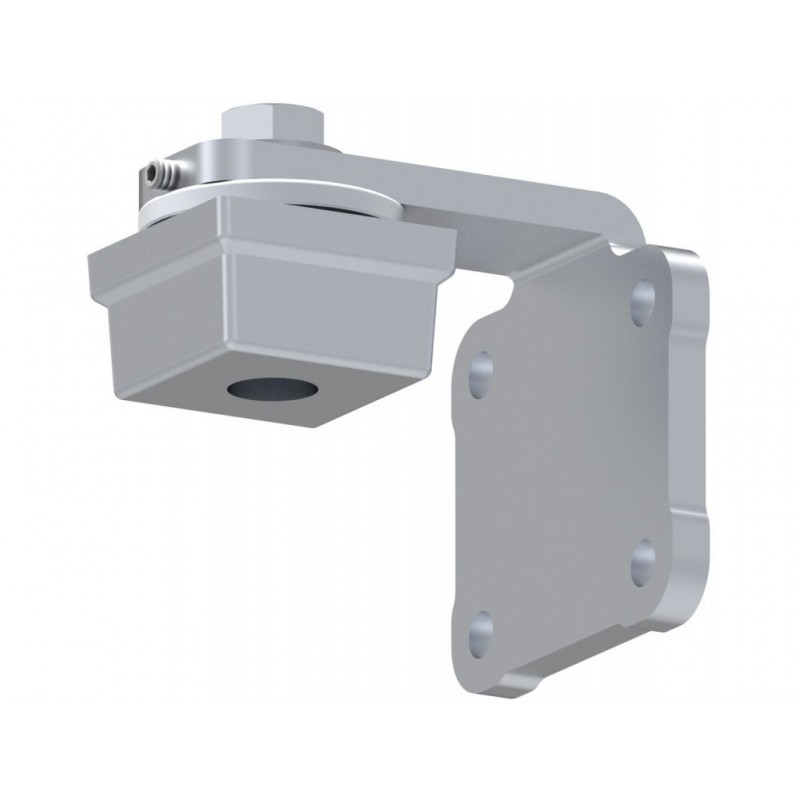 Charnière supérieure réglable avec roulement pour section carrée et platine à 4 trous à visser