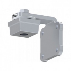 Charnière supérieure réglable avec roulement pour section carrée et platine à 4 trous à visser