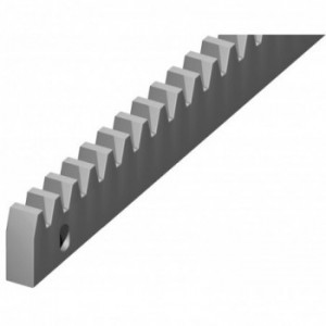Crémaillère INOX de 30mm x 12mm pour portail coulissant, longueur 1m, 3 fixations