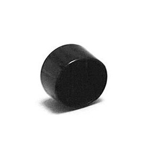 Embout Bouchon plastique NOIR enveloppant pour tube rond
