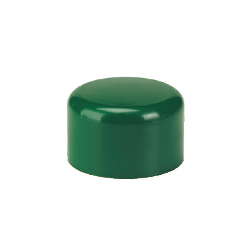 Embout Bouchon PVC enveloppant VERT pour tube rond