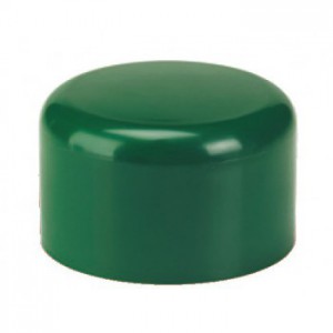 Embout Bouchon PVC enveloppant VERT pour tube rond