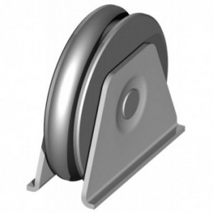 Galet gorge 1 2 ronde - flasque à souder