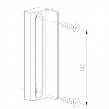 Gâche type SMKL - profil de 40mm