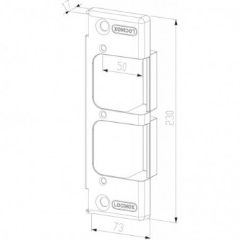 Gâches type SE EMIS - SE RUPT - profil 50mm et plus
