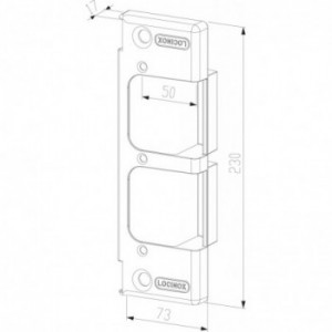 Gâches type SE EMIS - SE RUPT - profil 50mm et plus