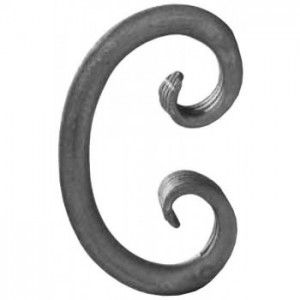 Volutes - 75x125h - Finition à chaud