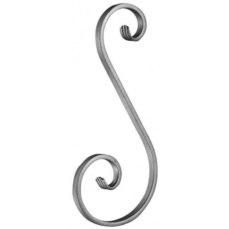 Volutes asymétriques 110x270 - Finition à chaud