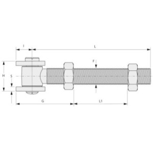 Gond à tige longue M16  ( 6)
