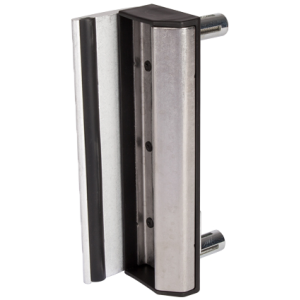 Gâche standard Locinox - aluminium brut -Fixation Quickfix - pour tube 40mm+