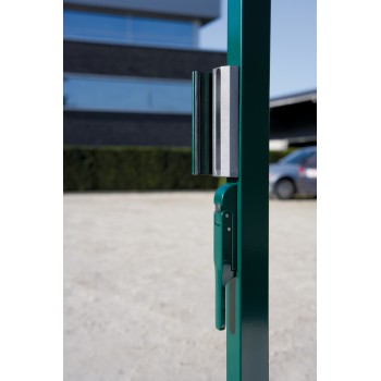 Gâche standard Locinox - aluminium brut -Fixation Quickfix - pour tube 40mm+