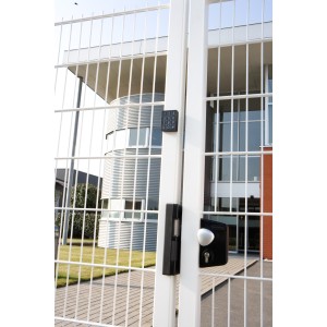 Gâche électrique à EMISSION réversible pour serrure hybrid   12VCC+12VCA (Couleur : Noir)