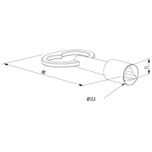Clé triangle pompier femelle de 14mm de Locinox