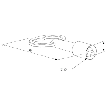 Clé triangle pompier - femelle de 11mm - Locinox