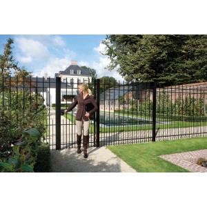 Gâche à encastrer rampant noire pour profil de 50mm (en remplacement voir SPKZ40QF9005)