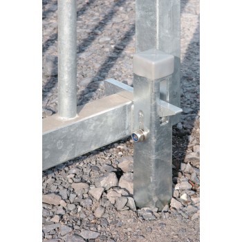 Arrêt à bascule pour carré - règlable (52mm)  - Galvanisé à chaud