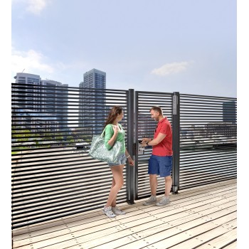 Charnière avec ferme-porte réglable intégré Locinox - pour portes de 150KG max - argenté