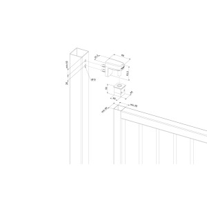 Ferme-portail Hydraulique, intégré et réversible