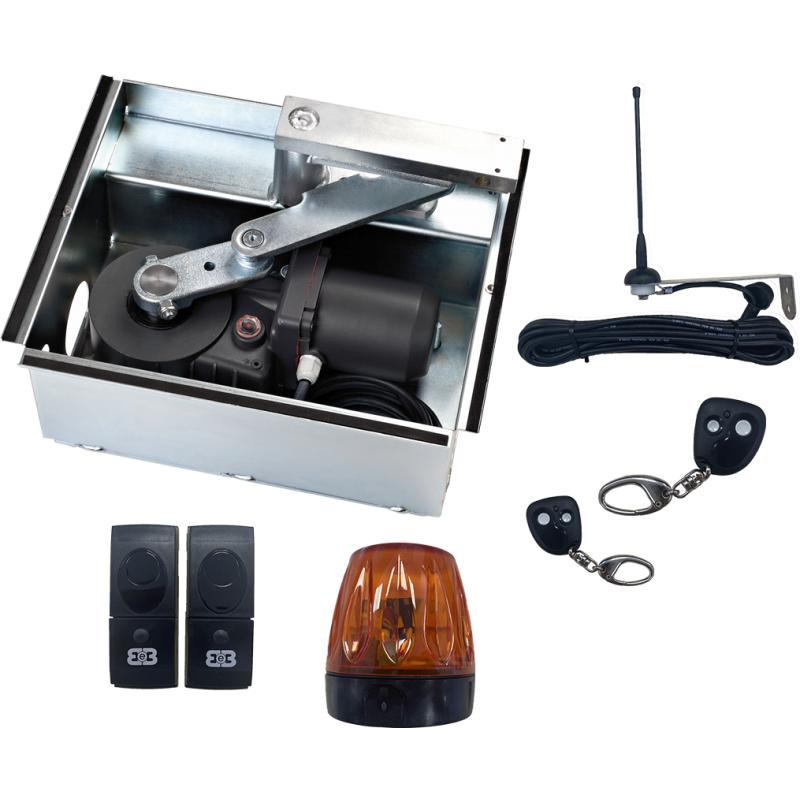 Kit à moteurs enterrés à graisse   230V   3m-300Kg par vantail