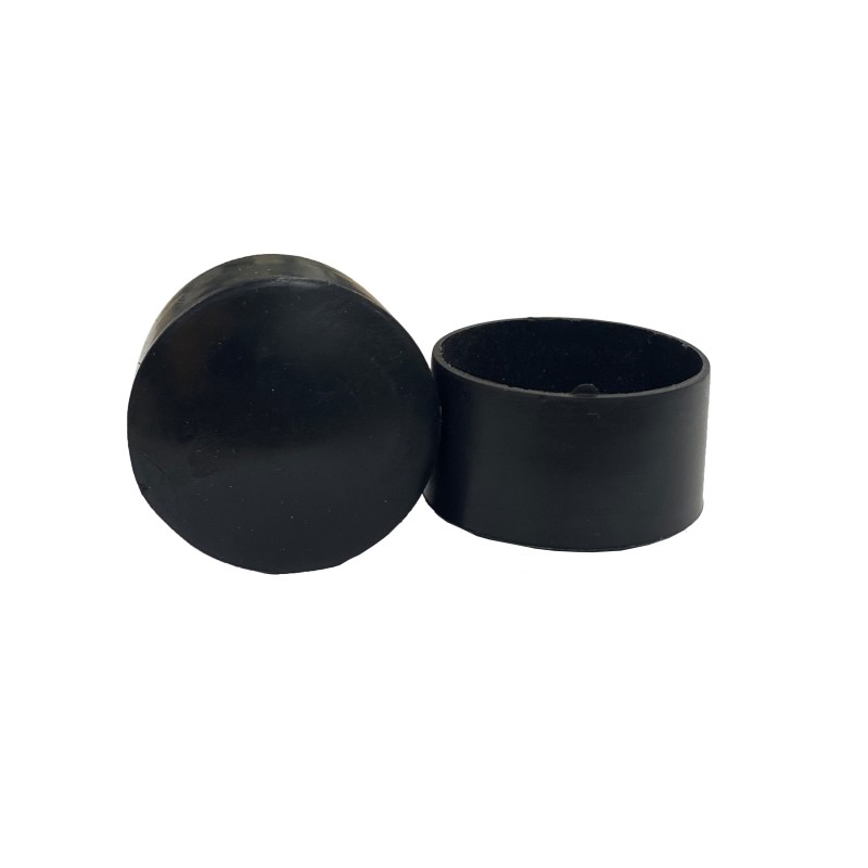 Embout plastique NOIR enveloppant pour tube rond Ø35mm