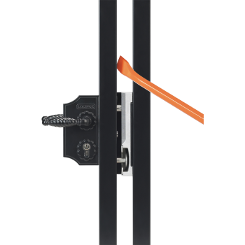 Serrure fer forgé grand modèle en aluminium brut  60 à 80mm