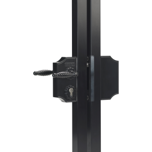 Serrure style fer forgé grand modèle Locinox - pour profils de 40 à 60mm - argentée