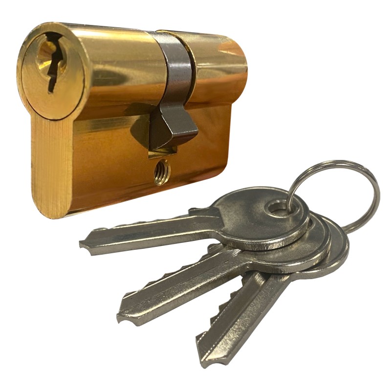 Cylindre européen 54mm avec 3 clefs