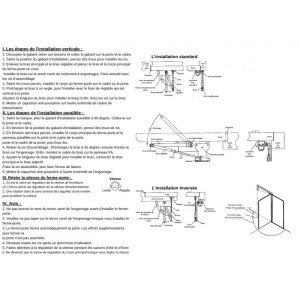 Ferme-porte série 610 - Bras compas