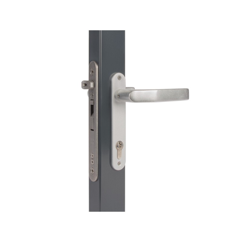 Serrure à encastrer tout inox Sixtylock Locinox - axe de 40mm - pour profils de 60mm+