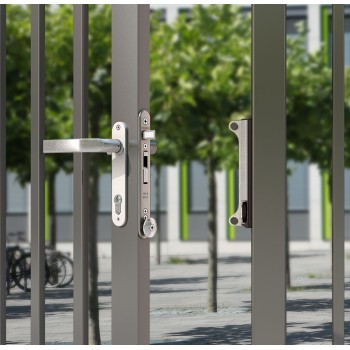 Serrure à encastrer tout inox Sixtylock Locinox - axe de 40mm - pour profils de 60mm+