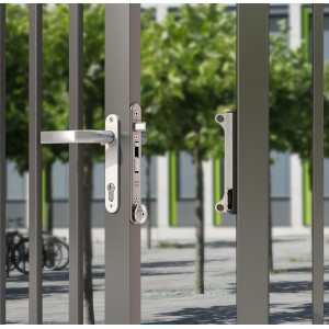 Serrure à encastrer tout inox Sixtylock Locinox - axe de 40mm - pour profils de 60mm+