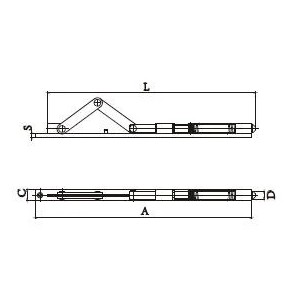 Verrou automatique à ressort - Série Economique